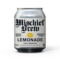 BV Soft Drink LEMONADE Citrus & Lemon Myrtle Can 250ml (4 Packs) Box of 24 'Mischief Brew'