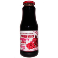 BV Juice Pomegranate Raspberry Glass 1L Box of 12 'Nature's Goodness'