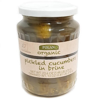 Cucumbers Organic 'Polan' Pickles in Brine 680gr 