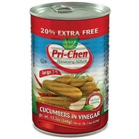 Cucumbers 'Pri-Chen' in Vinegar (Size 7-9 Large /20% Ex.Free) 670gr 