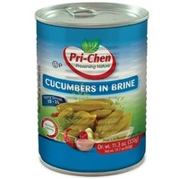 CN Pickled Cucumbers in Brine 18-25 Small Tin 540gr Box of 12 'Pri-Chen'