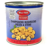 yF Mushrooms Champignon Pieces & Stems Tin 3kg Box of 6 'Tomer'