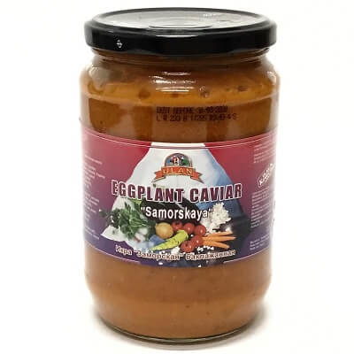 CN Spread Eggplant Caviar Samorskaja Glass 680gr Box of 12 'Ulan'