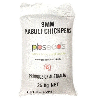 yF Chickpeas 9mm Bag 25kg 'Kabuli'