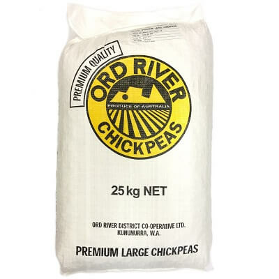 Grains Chickpeas 'Ord River' 11mm 25kg Bag