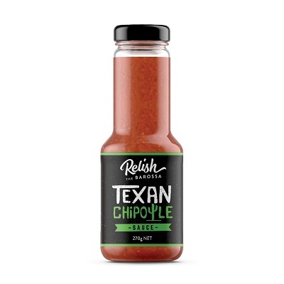CN Sauce Chipotle Texan Glass 270gr Box of 6 "Relish The Barossa"