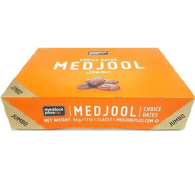FR Dates Medjool CHOICE Jumbo Box 5kg 'Medjool Plus'