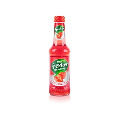 BV Mineral water  Fr Strawberry Glass 250ml Box of 24 'Fresher'