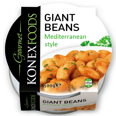 Vegetable-leaves 'KonexTiva' Giant Beans Mediterranean Style 300gr 
