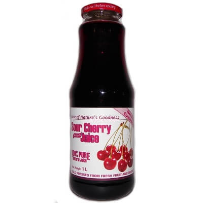 BV Juice Sour Cherry Glass 1L Box of 12 'Nature's Goodness'