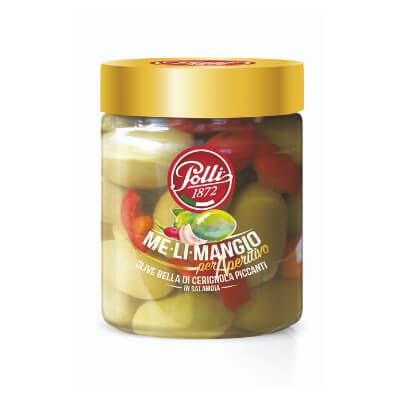 Polli Olives Hot Bella DI Gerignola 300gr 