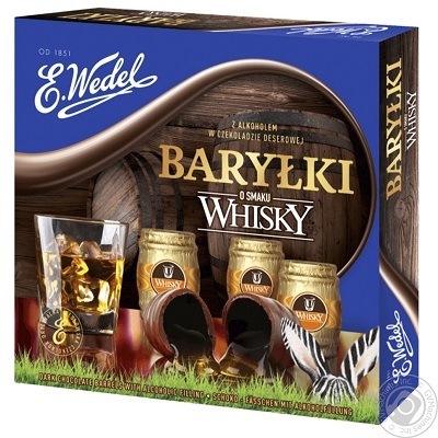 Chocolate Barrels Liqueur Whisky Box 200gr