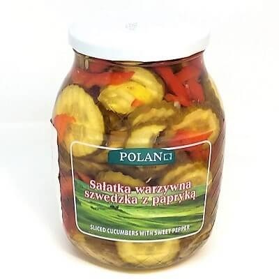 Cucumbers 'Polan' Sliced with Sweet Peppers 850gr 