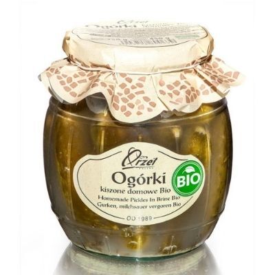 CN Pickled Cucumbers Homemade Organic Glass 750gr Box of 4 'Orzel'
