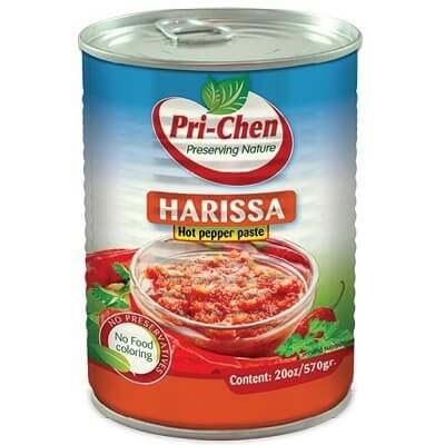 CN Sauce Hot Peppers Harissa Tin 570gr Box of 12 'Pri-Chen'