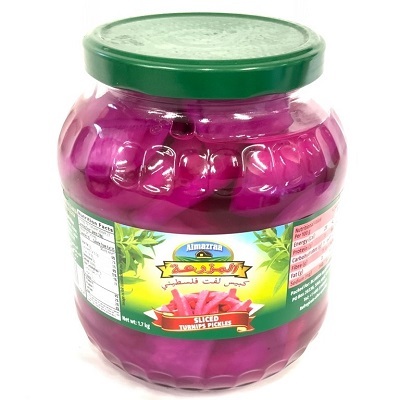 yF Pickled Turnips Sliced Glass 1700gr Box of 6 'Almazraa'
