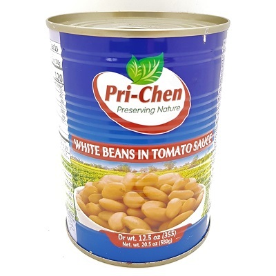 White Beans in Tomato Sauce Tin 580gr