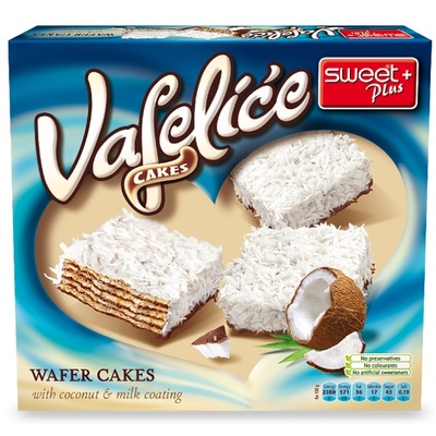 Wafers Cakes With Coconut 170gr